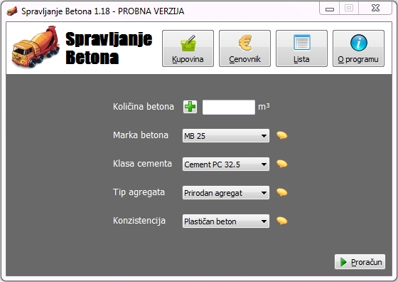 Spravljanje Betona 1.18