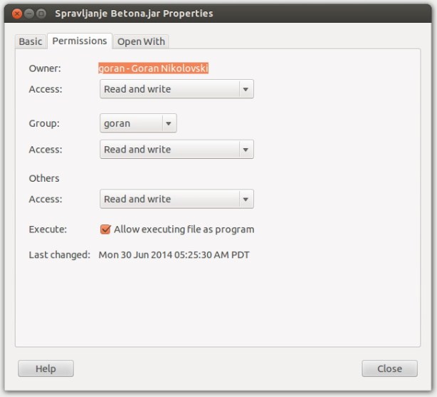 Dozvola za izvršavanje